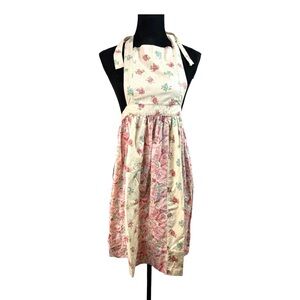 Vintage Handmade Floral Cooking Kitchen Apron Grandmacore Cottagecore Small